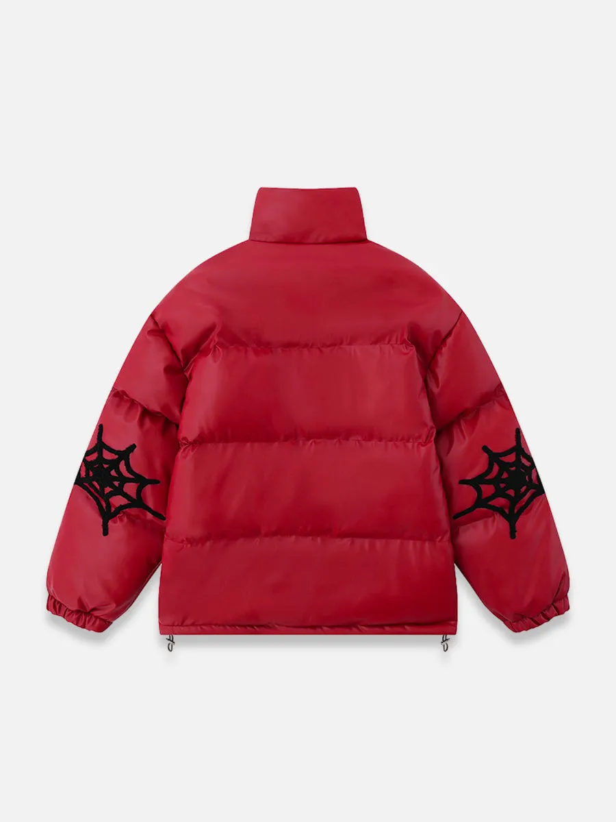Spider Web Puffer Jacket