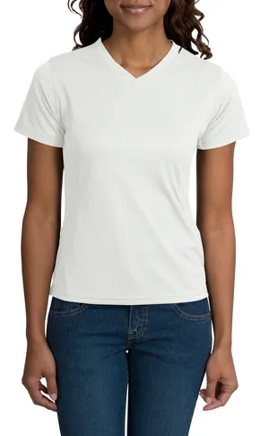 Sport-Tek - Dri-Mesh Ladies Crossover V-Neck T-Shirt.  L468V