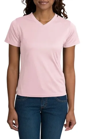 Sport-Tek - Dri-Mesh Ladies Crossover V-Neck T-Shirt.  L468V