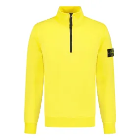 Stone Island Cotton Fleece Zip-Up Yellow