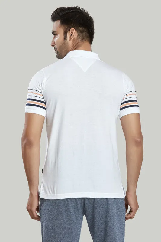Stripe Jersey Polo