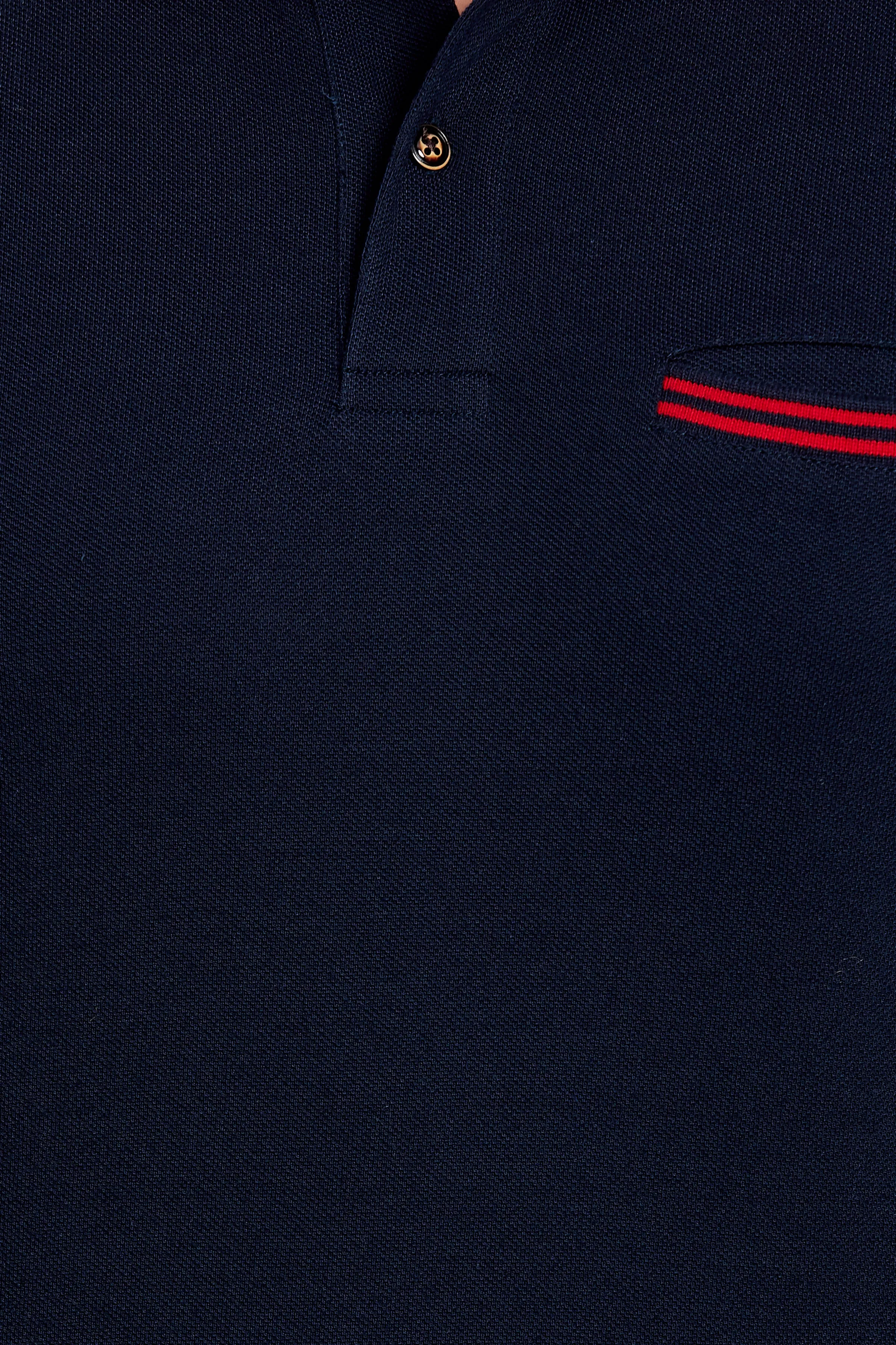 Tipped Collar Solid Polo