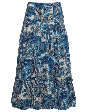 Tisbury Paisley Midi Skirt