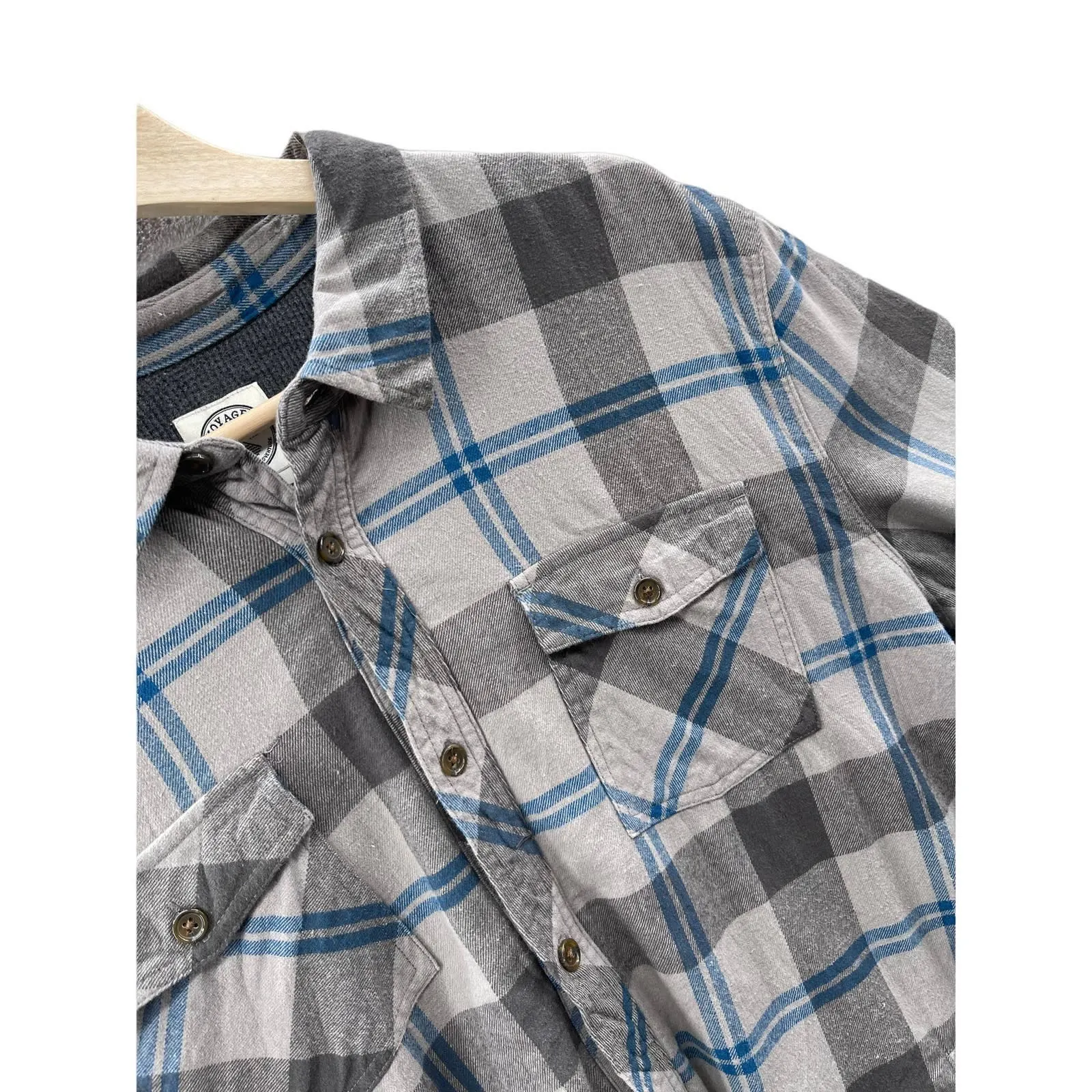 Vintage 2000's Voyager Midweight Thermal Lined Button Up Flannel Shirt