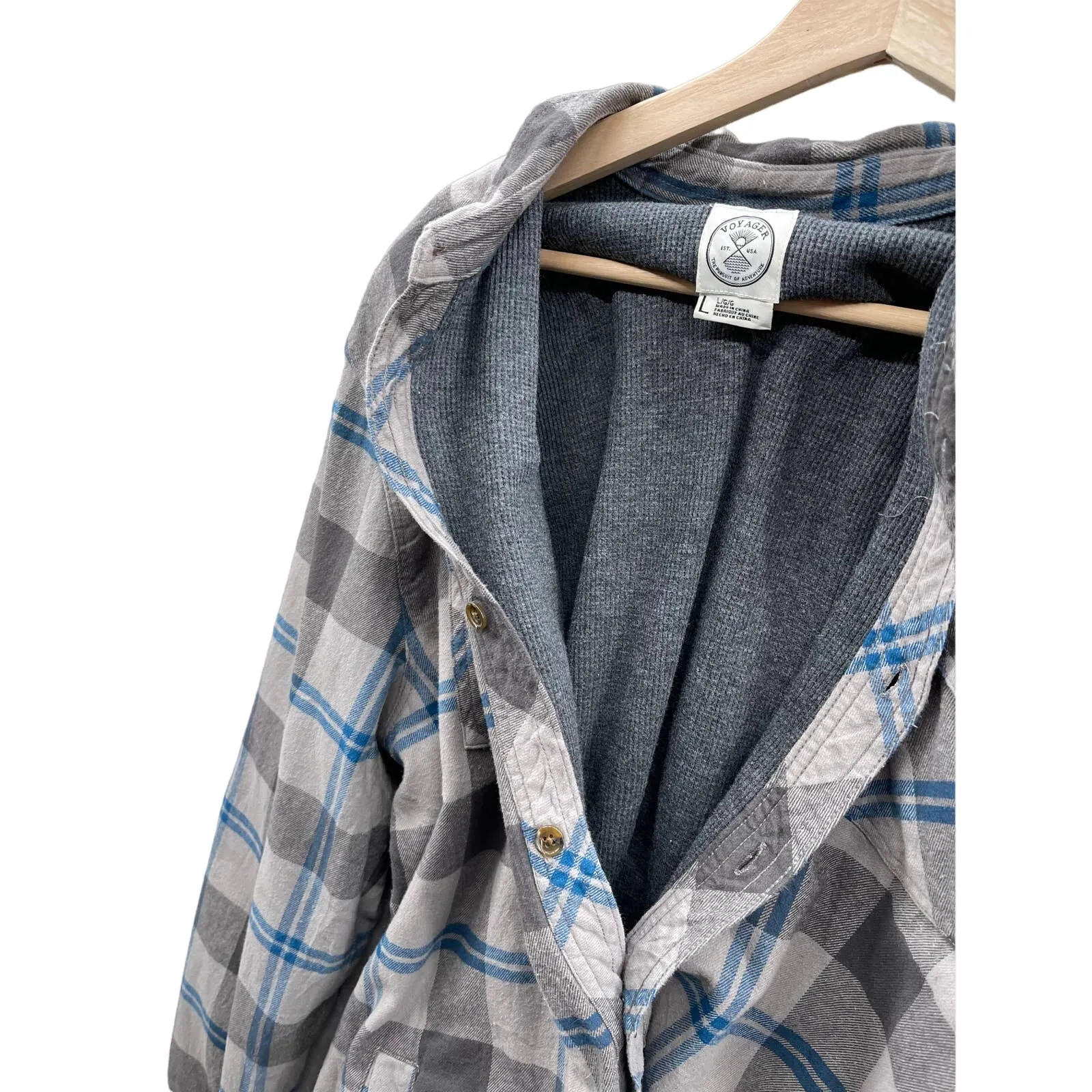 Vintage 2000's Voyager Midweight Thermal Lined Button Up Flannel Shirt