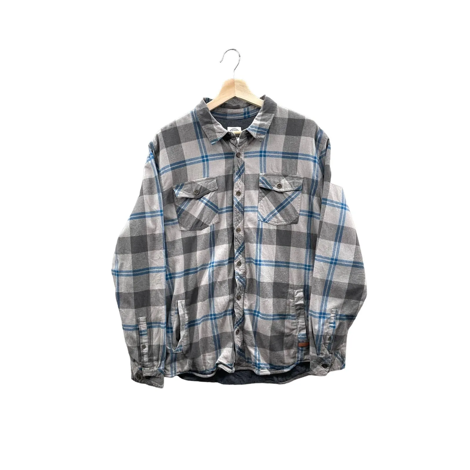 Vintage 2000's Voyager Midweight Thermal Lined Button Up Flannel Shirt
