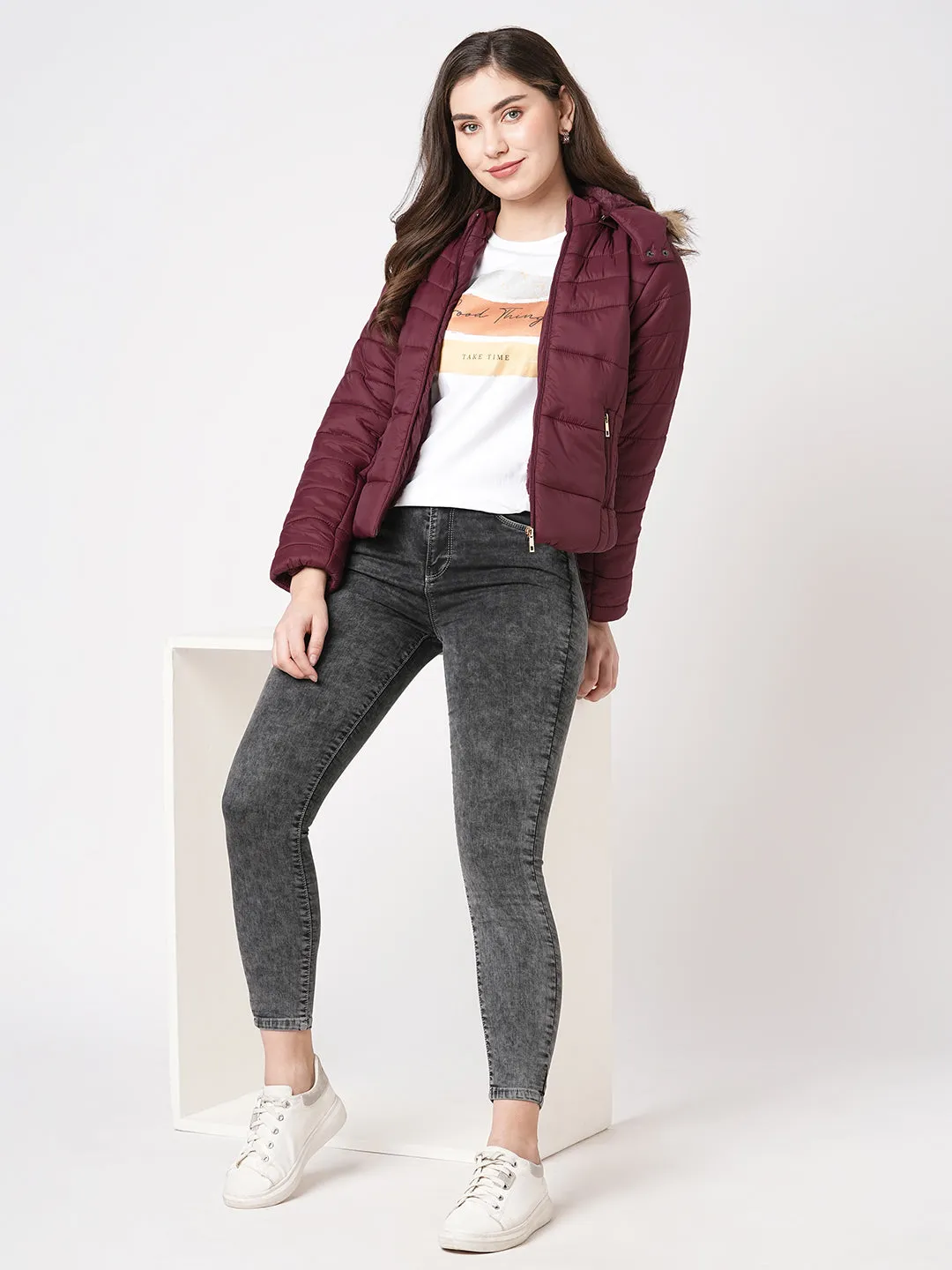Women Hooded Puffer Jacket