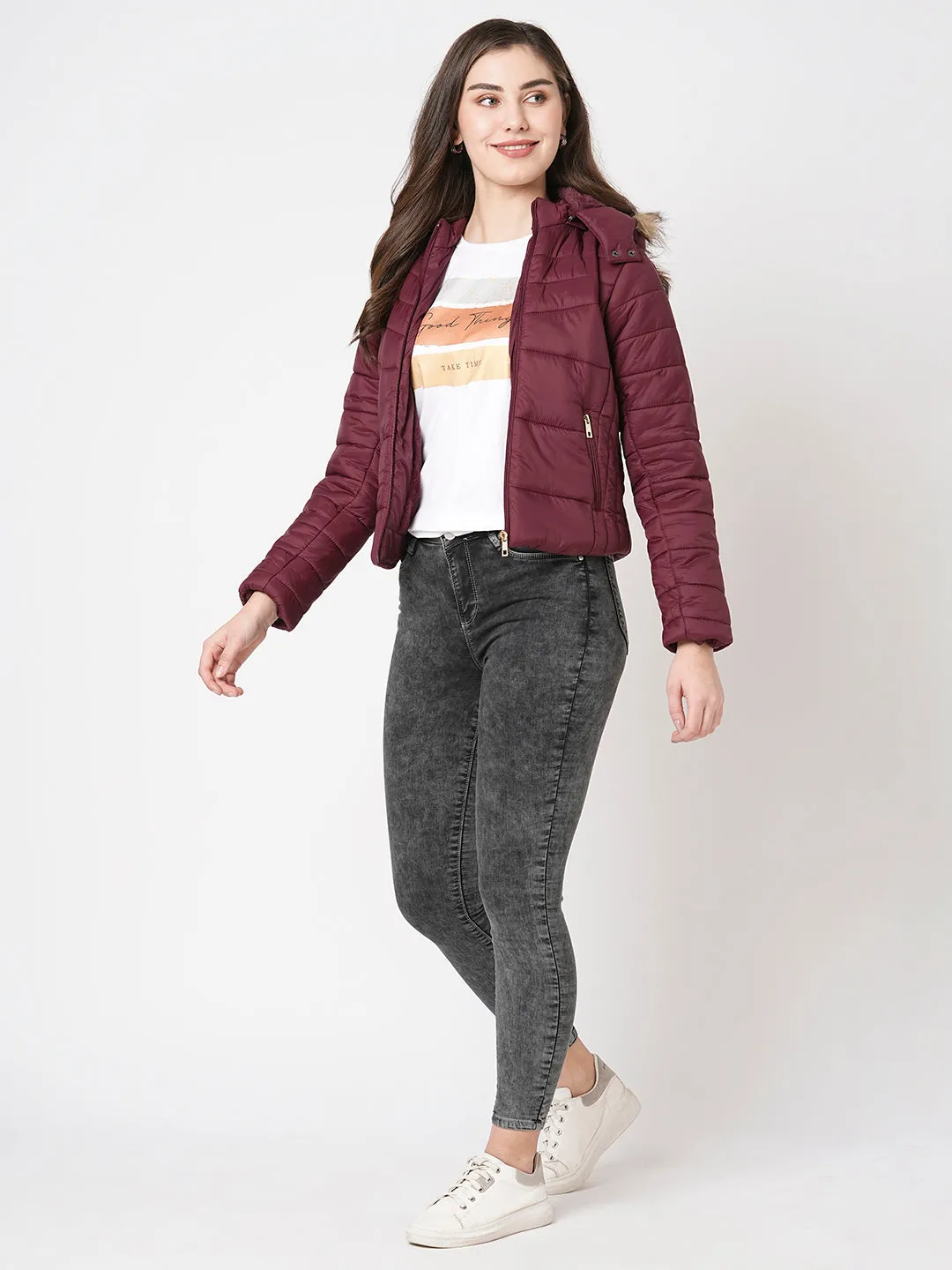 Women Hooded Puffer Jacket