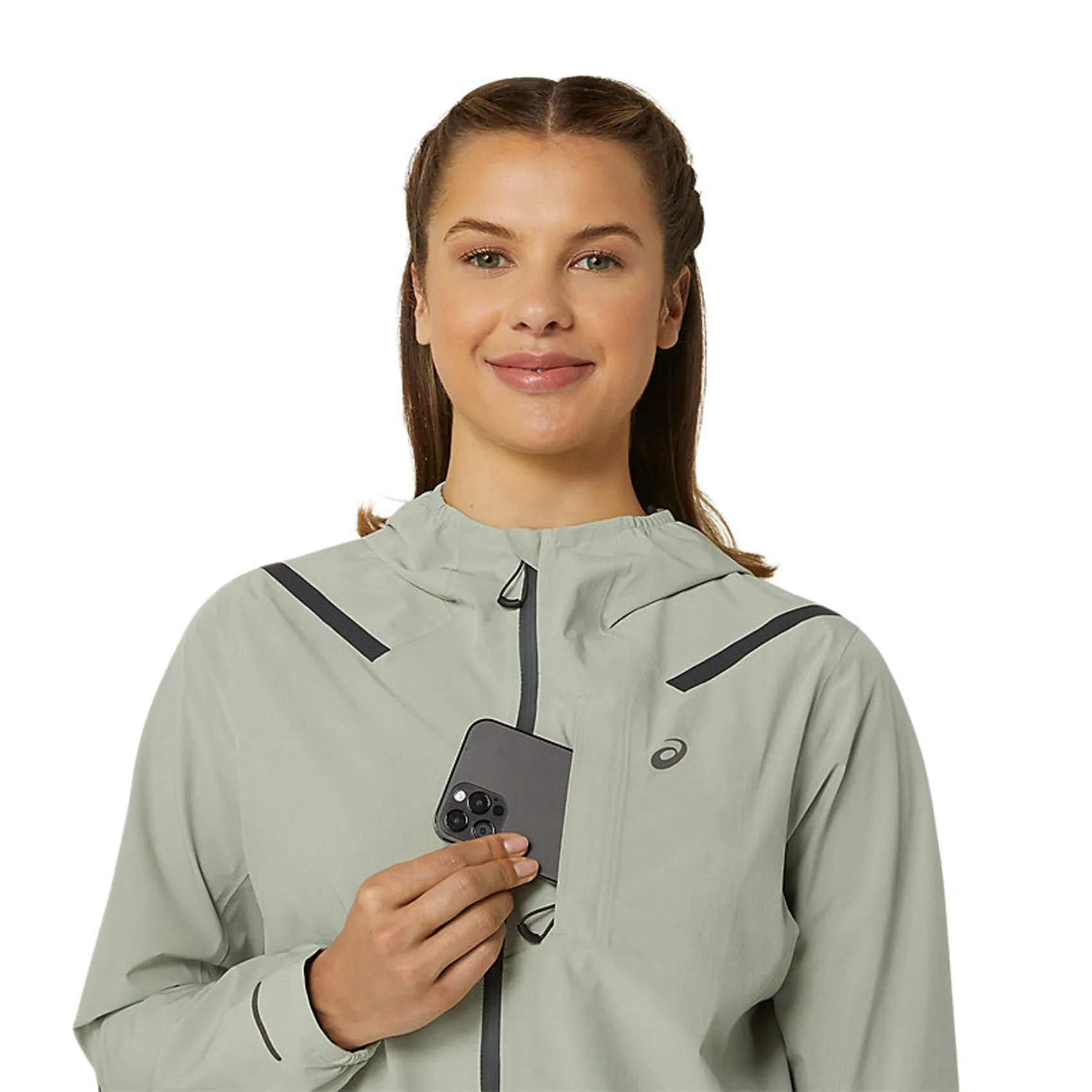 Womens ASICS Accelerate Waterproof 2.0 Jacket