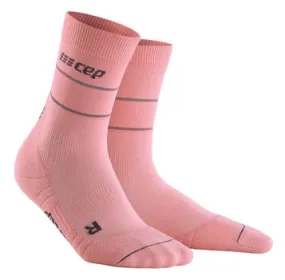 Womens CEP Mid Cut Socks Compression Reflective