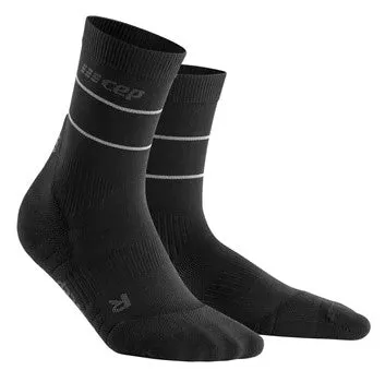 Womens CEP Mid Cut Socks Compression Reflective