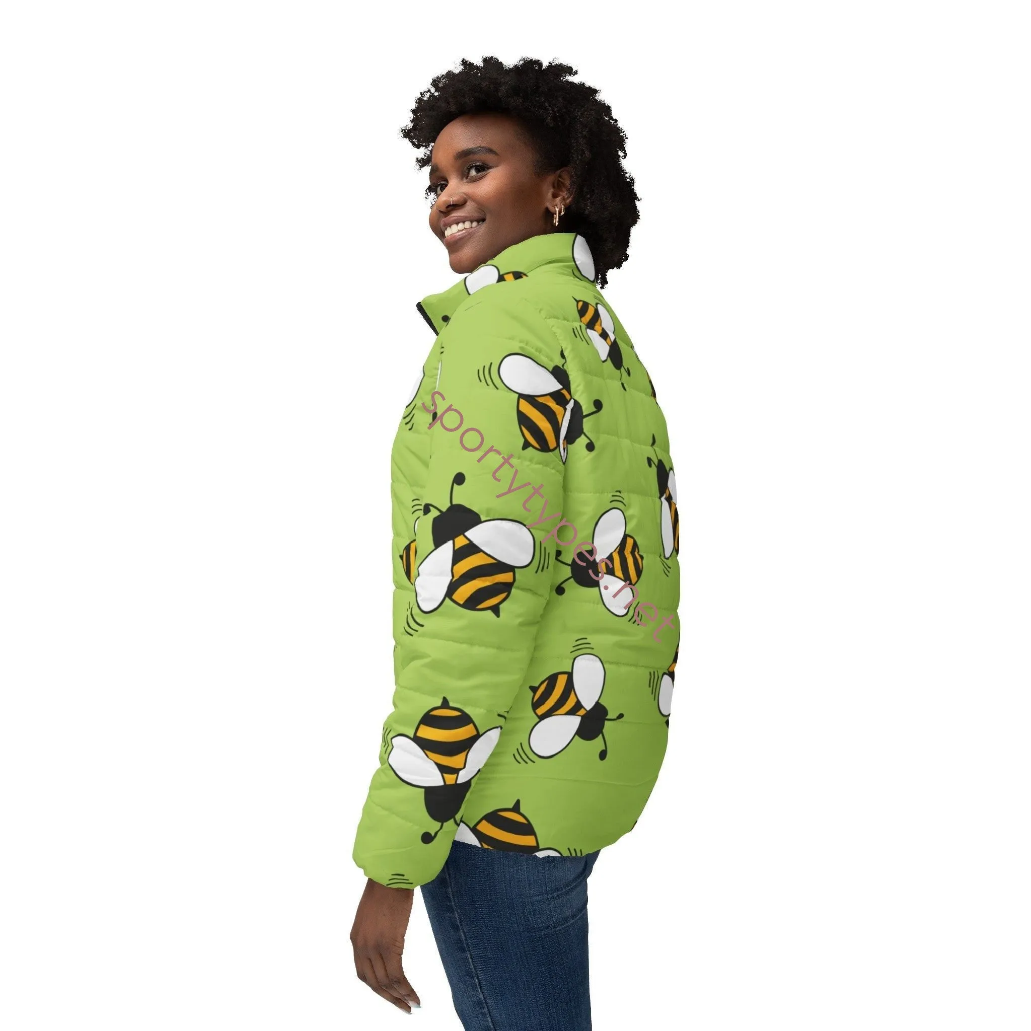 Women’s Honey Bees Puffer Jacket