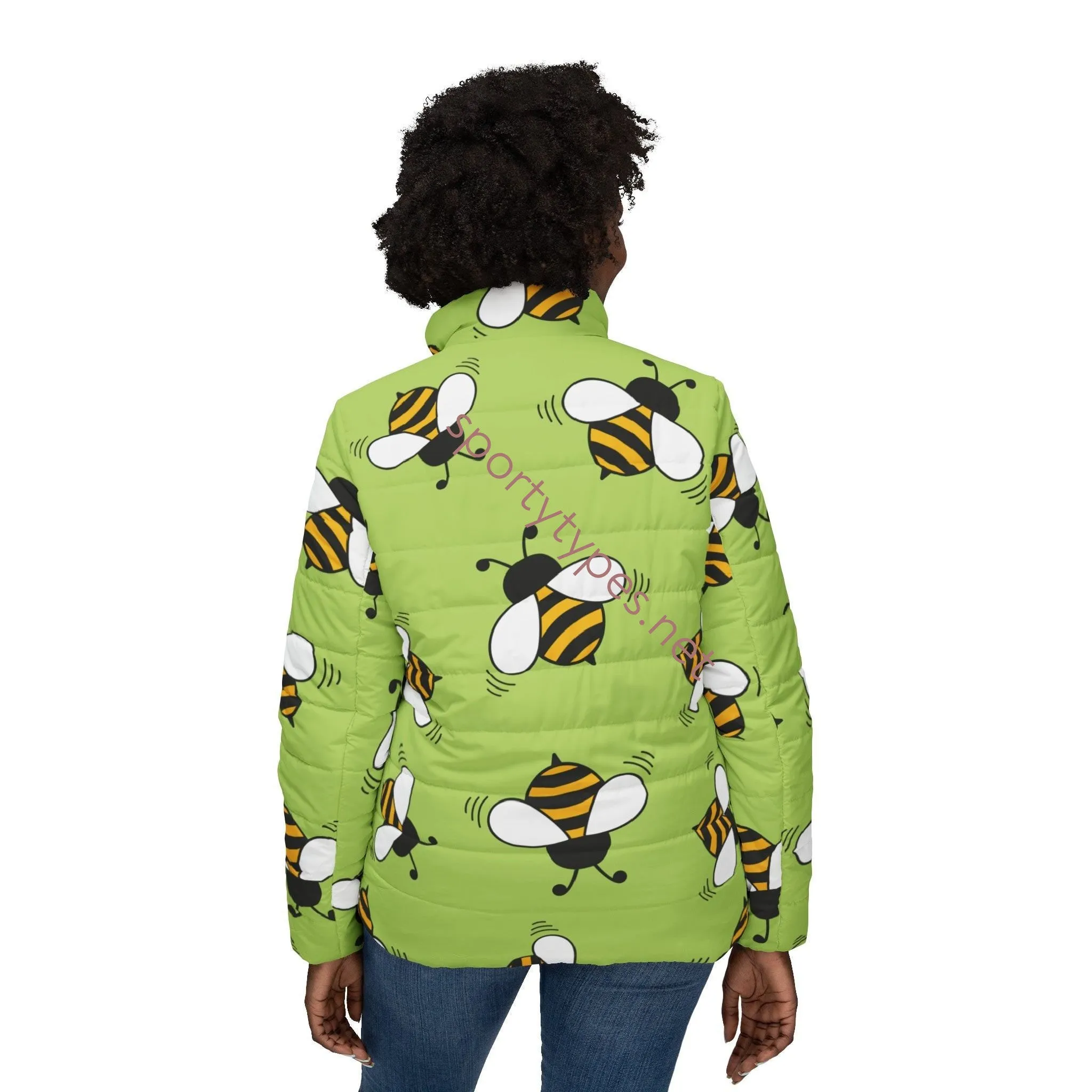 Women’s Honey Bees Puffer Jacket